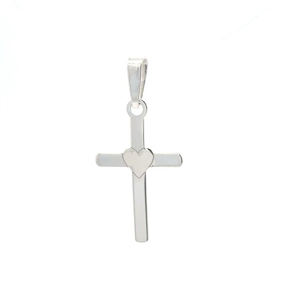 925 Sterling Silver Pendant Cross Religious - Picture 5 of 6